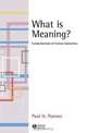 What is Meaning?, Paul H. Portner 