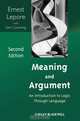 Meaning and Argument, Ernest Lepore 