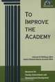 To Improve the Academy, Catherine M. Wehlburg 