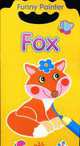 Книжка раскраска Funny Painter: Лисица (желтая) - (Книжки-раскраски Funny Painter) (Вырубка), Коваль Н. 