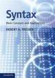 Syntax. Basic Concepts and Applications, Robert A. Freidin 