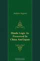 Hindu Logic As Preserved In China And Japan, Sadajiro Sugiura 