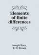 Elements of finite differences, Joseph Burn 