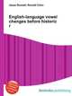 English-language vowel changes before historic r, Jesse Russell,Ronald Cohn 