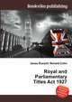 Royal and Parliamentary Titles Act 1927, Jesse Russell,Ronald Cohn 