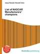 List of NASCAR Manufacturers' champions, Jesse Russell,Ronald Cohn 