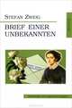 Письмо незнакомки (на немецком языке), Стефан Цвейг, Stefan Zweig 