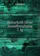 Zeitschrift fA?r Sozialforschung 7. Jg, Various 