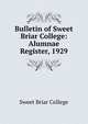 Bulletin of Sweet Briar College: Alumnae Register, 1929, Sweet Briar College 