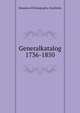 Generalkatalog 1736-1850, Museum of Ethnography, Stockholm 