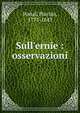 Sull'ernie : osservazioni, Portal, Placido, 1793-1843 