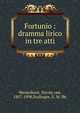Fortunio : dramma lirico in tre atti, Westerhout, Nicola van, 1857-1898,Scalinger, G. M. lbt 