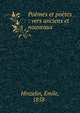 Po?mes et po?tes : vers anciens et nouveaux, Hinzelin, ?mile, 1858- 