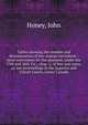 Tables shewing the number and denomination of law-stamps microform : most convenient for the payment, under the 27th and 28th Vic., chap. 5, of fees and taxes, on law proceedings in the Superior and Circuit Courts, Lower Canada, Honey, John 