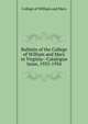 Bulletin of the College of William and Mary in Virginia--Catalogue Issue, 1933-1934, College of William and Mary 