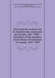Decisions des orateurs de la Chambre des communes du Canada, 1867-1900 = Decisions of the speakers of the House of Commons of Canada, 1867-1900, Canada. Parlement. Chambre des communes,Desjardins, L. G. (Louis Georges), 1849-1928,Canada. Parliament. House of Commons 