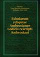 Fabularum reliquiae Ambrosianae Codicis rescripti Ambrosiani, Plautus Titus Maccius 