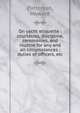 On yacht etiquette : courtesies, discipline, ceremonies, and routine for any and all circumstances ; duties of officers, etc., Patterson, Howard 