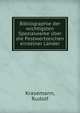 Bibliographie der wichtigsten Spezialwerke uber die Postwertzeichen einzelner Lander, Krasemann, Rudolf 