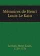 M?moires de Henri Louis Le Kain, Le Kain, Henri Louis, 1729-1778 