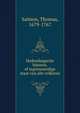 Hedendaagsche historie, of tegenwoordige staat van alle volkeren, Salmon, Thomas, 1679-1767 