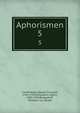 Aphorismen. 5, Lichtenberg, Georg Christoph, 1742-1799,Leitzmann, Albert, 1867-1950,Burgsdorff, Wilhelm von. Briefe 