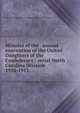 Minutes of the . annual convention of the United Daughters of the Confederacy : serial North Carolina Division. 1910-1913, United Daughters of the Confederacy. North Carolina Division 