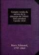 Compte-rendu du service de la chirurgie de l'H?tel-Dieu pendant l'ann?e 1818, Marx, Edmond, 1797-1865 
