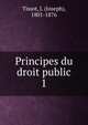 Principes du droit public. 1, Tissot, J. (Joseph), 1801-1876 