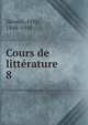 Cours de littrature. 8, H?mon, F?lix, 1848-1916 