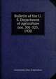 Bulletin of the U.S. Department of Agriculture. nos. 501-525, 1920, United States. Dept. of Agriculture 