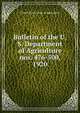 Bulletin of the U.S. Department of Agriculture. nos. 476-500, 1920, United States. Dept. of Agriculture 