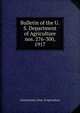 Bulletin of the U.S. Department of Agriculture. nos. 276-300, 1917, United States. Dept. of Agriculture 