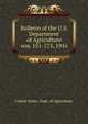 Bulletin of the U.S. Department of Agriculture. nos. 151-175, 1916, United States. Dept. of Agriculture 