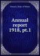 Twenty-seventh annual report of the bureau of mines 1918, Legislative Assembly of Ontario 