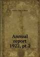 Annual report. 1922, pt.2, Ontario. Dept. of Mines 