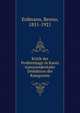 Kritik der Problemlage in Kants transzendentaler Deduktion der Kategorien, Erdmann, Benno, 1851-1921 