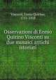 Osservazioni di Ennio Quirino Visconti su due musaici antichi istoriati, Visconti, Ennio Quirino, 1751-1818 