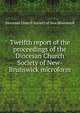 Twelfth report of the proceedings of the Diocesan Church Society of New-Brunswick microform, Diocesan Church Society of New Brunswick 