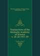 Transactions of the Kentucky Academy of Science. v. 18-20 1957-59, Kentucky Academy of Science,Jillson, Willard Rouse, 1890- 
