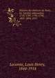 Histoire des th??tres de Paris: les Vari?t?s amusantes, 1778-1789, 1793-1798, 1803-1804, 1815, Lecomte, Louis Henry, 1844-1914 