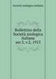 Bollettino della Societ zoologica italiana. ser.3, v.2, 1913, Societa zoologica italiana 