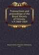 Transactions and proceedings of the Royal Society of Victoria . v.9 1868-1869, Royal Society of Victoria (Melbourne, Vic.) 