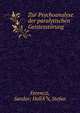 Zur Psychoanalyse der paralytischen Geistesstorung, Ferenczi, Sandor; Holl??s, Stefan 