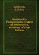Sambrook's Phonographic system of mnemonics, summary of class tuition, Sambrook, J. (John) 
