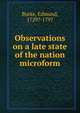 Observations on a late state of the nation microform, Burke Edmund 