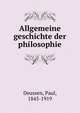 Allgemeine geschichte der philosophie, Paul Deussen 