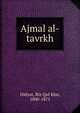 Ajmal al-tavrkh, Hidyat, Riz Qul Khn, 1800-1871 