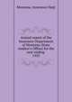 Annual report of the Insurance Department of Montana (State Auditor`s Office) for the year ending . 1935, Montana. Insurance Dept 