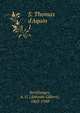 S. Thomas d'Aquin, Sertillanges, A. G. (Antonin Gilbert), 1863-1948 
